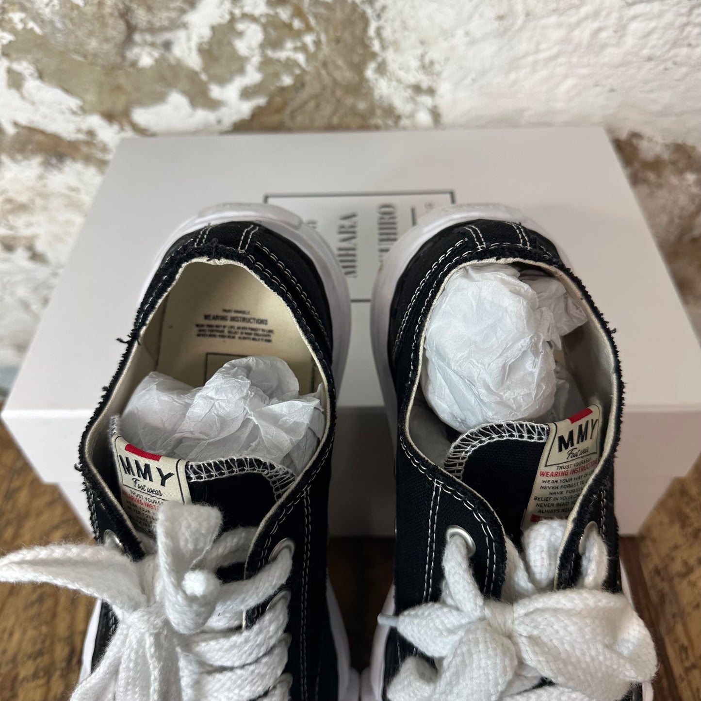 Maison Mihara Black White Peterson Sneaker Sz 10 (43)