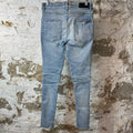 Amiri MX2 Multicolor Flannel Blue Denim Jeans Sz 29