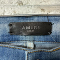 Amiri Plain Indigo Blue Denim Jeans Sz 29