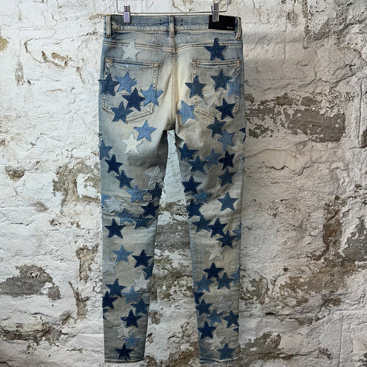 Amiri Chemist Denim Star Blue Denim Jeans Sz 32