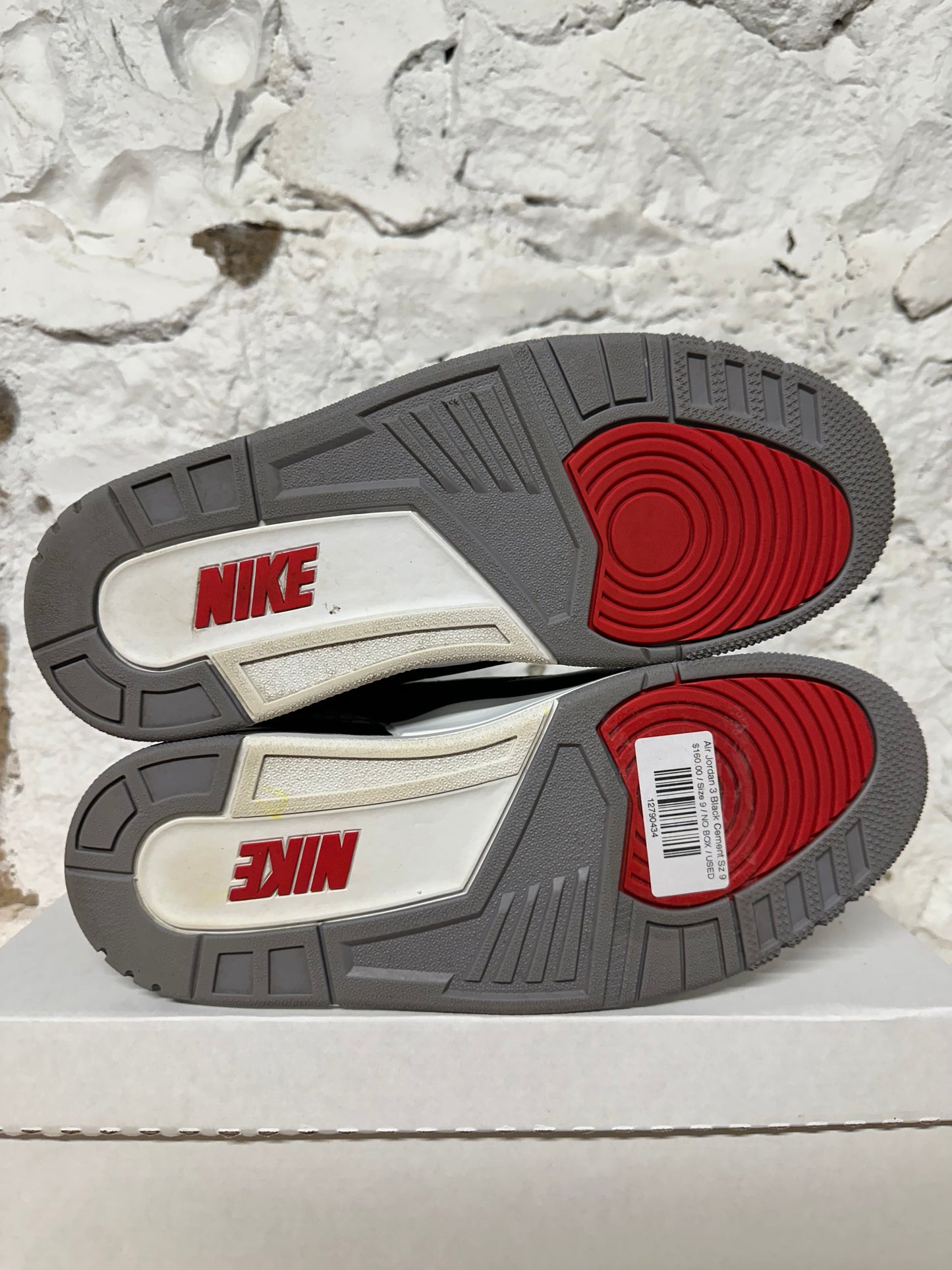 Air Jordan 3 Black Cement Sz 9