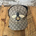Gucci Canvas GG Monogram Bee Hat Sz XL