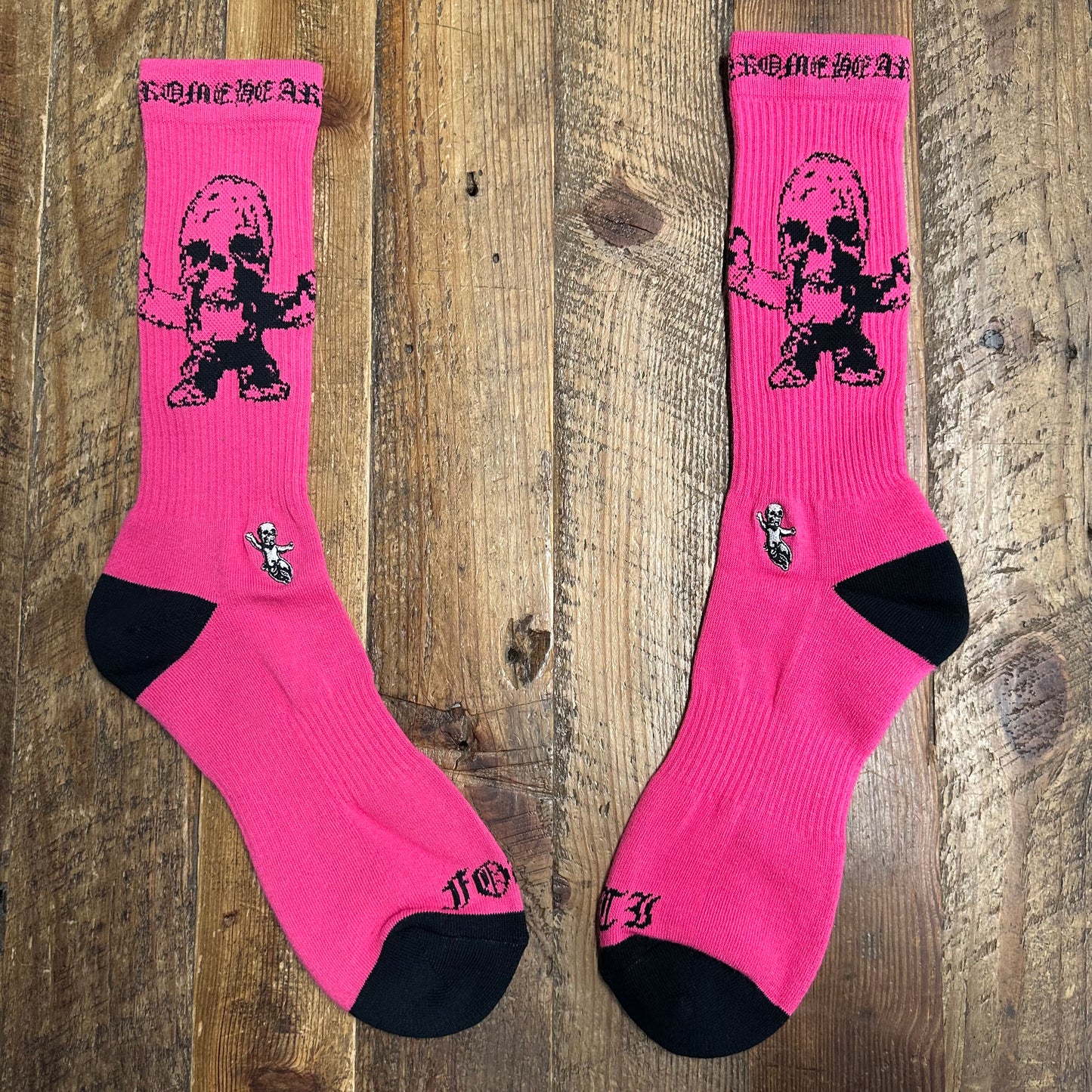 Chrome Hearts Foti Pink Socks DS