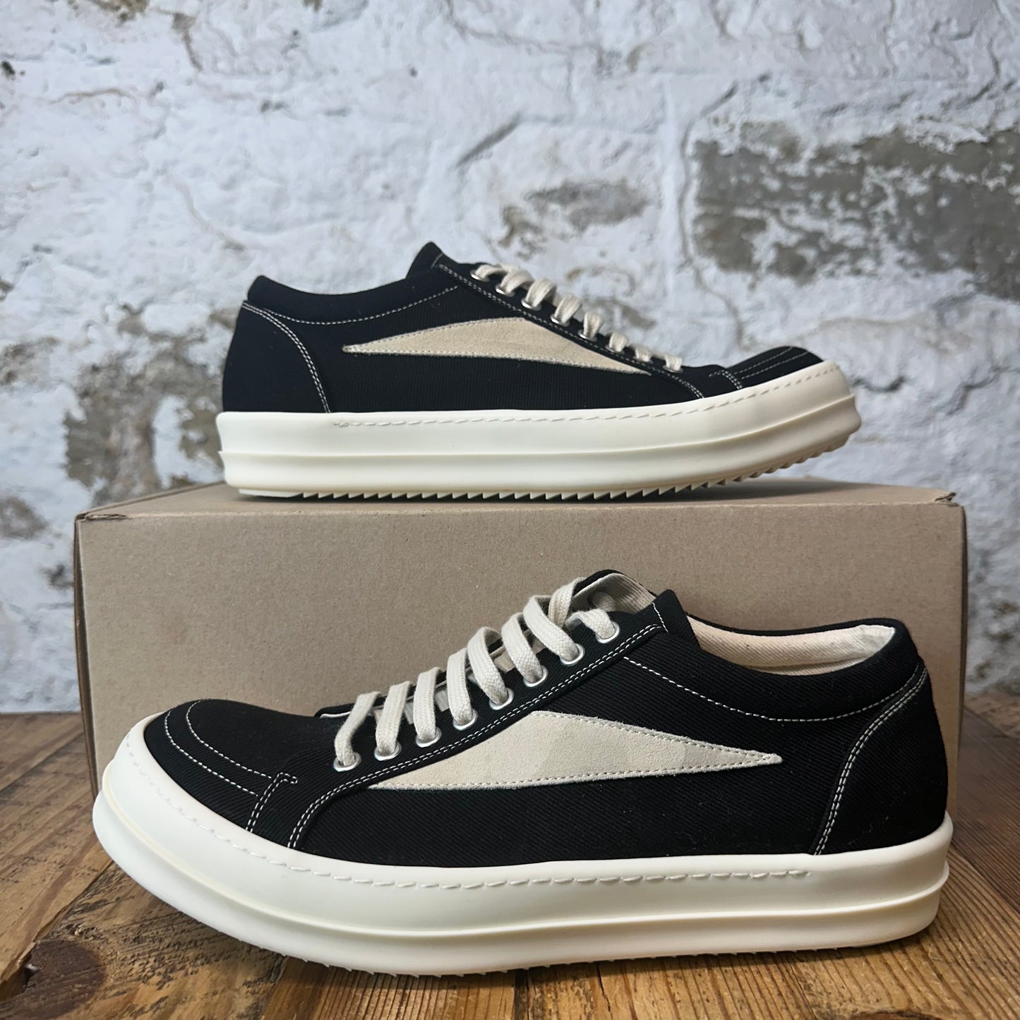 Rick Owens Vintage Black Milk Sneaker Sz 9 (42)