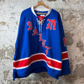 Saint Michael Supernatural Blue Hockey Jersey Sz O/S