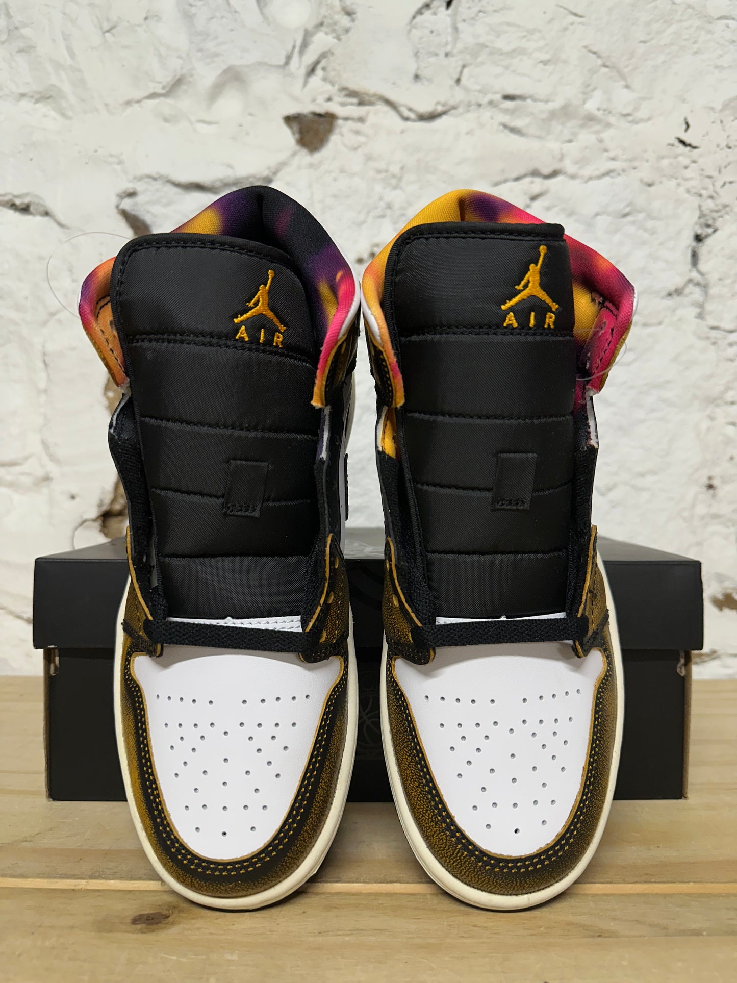 Air Jordan 1 Mid Orange Tear Away Sz 7 DS