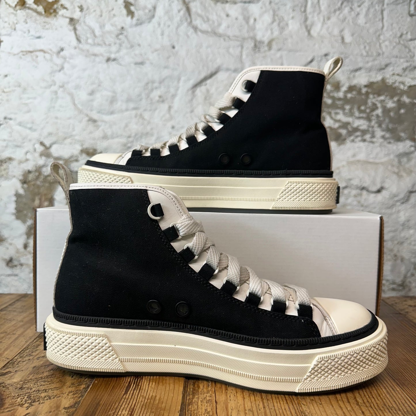 Amiri High MA Court Black Cream Sneaker Sz 8 (41)