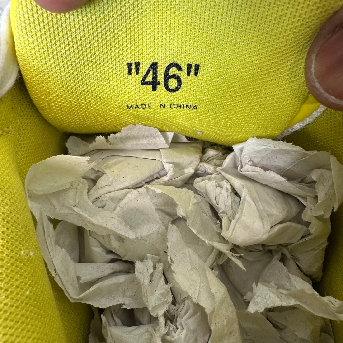 Off-White Out Of Office Blue Yellow White Sneaker Sz 13 (46)