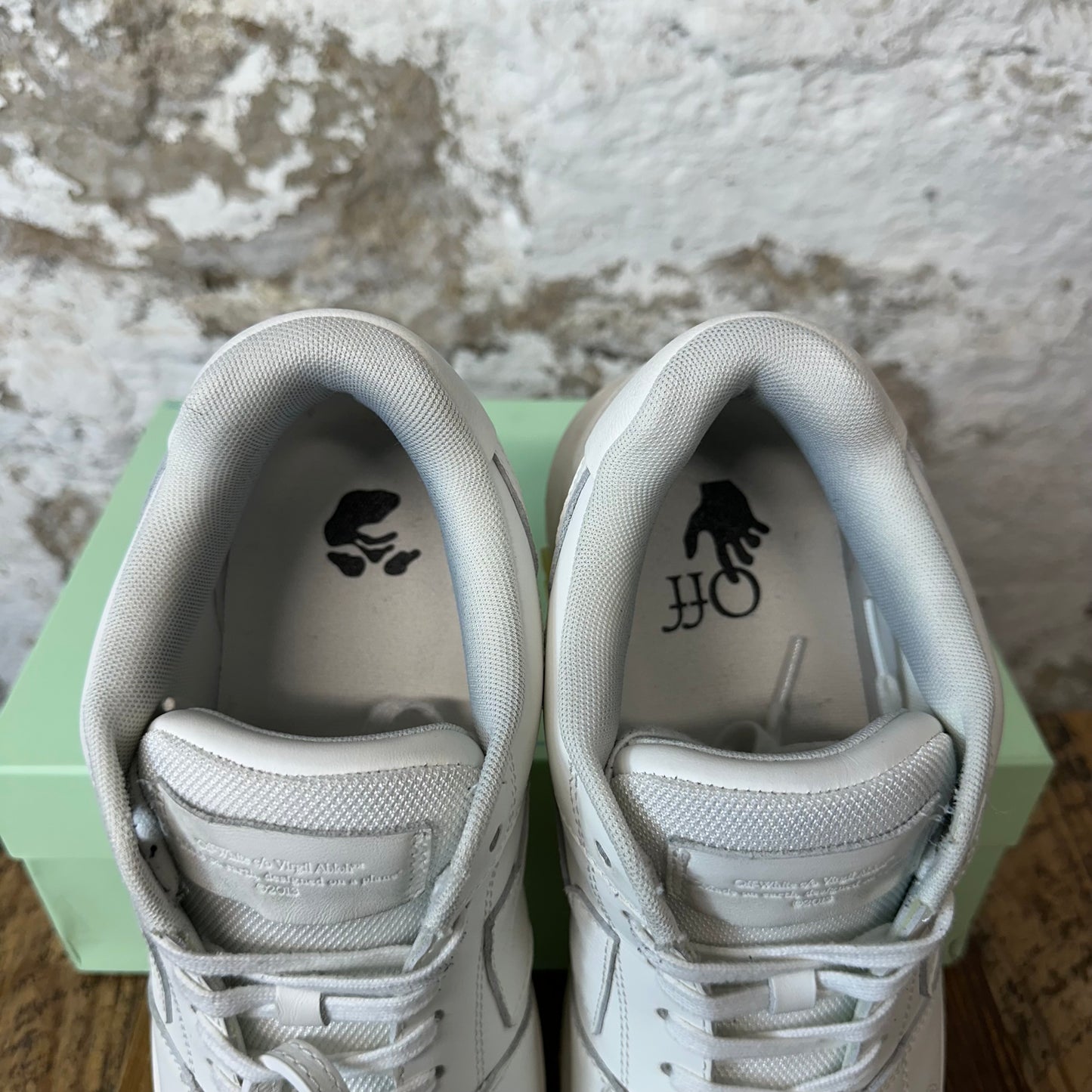 Off-White Out Of Office White Gum Sneaker Sz 12 (45)