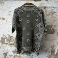 Amiri Olive Paisley Knit Polo Shirt Sz M