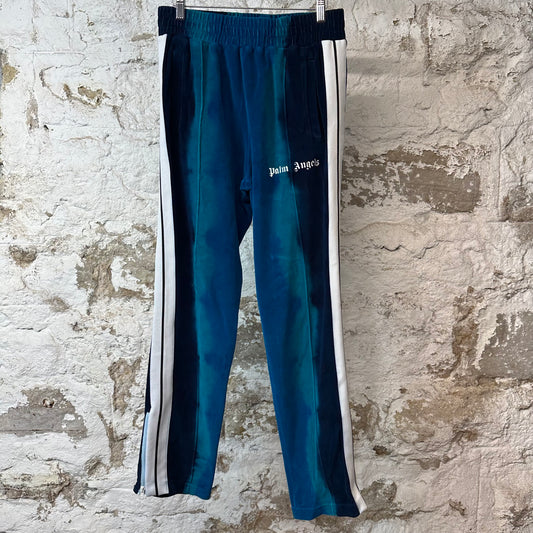 Palm Angels Blue Tie Dye Velour Track Pants Sz M