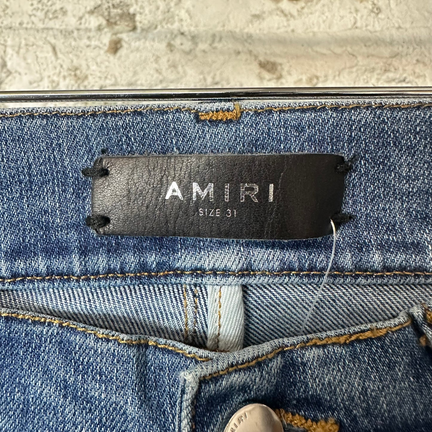 Amiri Plain Dark Blue Denim Jeans Sz 31