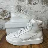 Prada Milano White Leather High Sneaker Sz 7 No Box