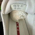 Prada Americas Cup Light Blue Patent Sneaker Sz 5 (37) DS