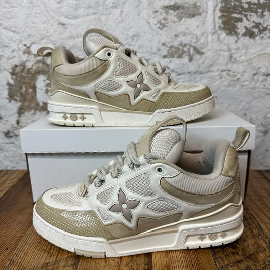 Louis Vuitton Cream Beige Skate Sneaker Sz 8 (6.5LV) No Box