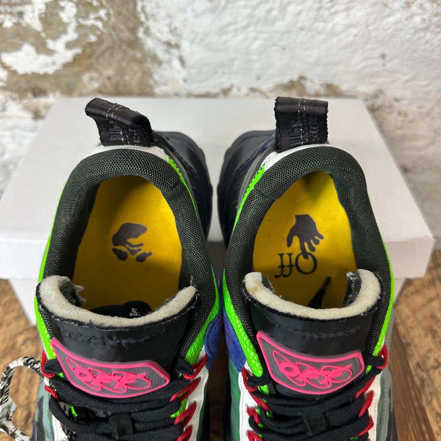 Off White ODSY 1000 Green Black Sneaker Sz 9 (42)