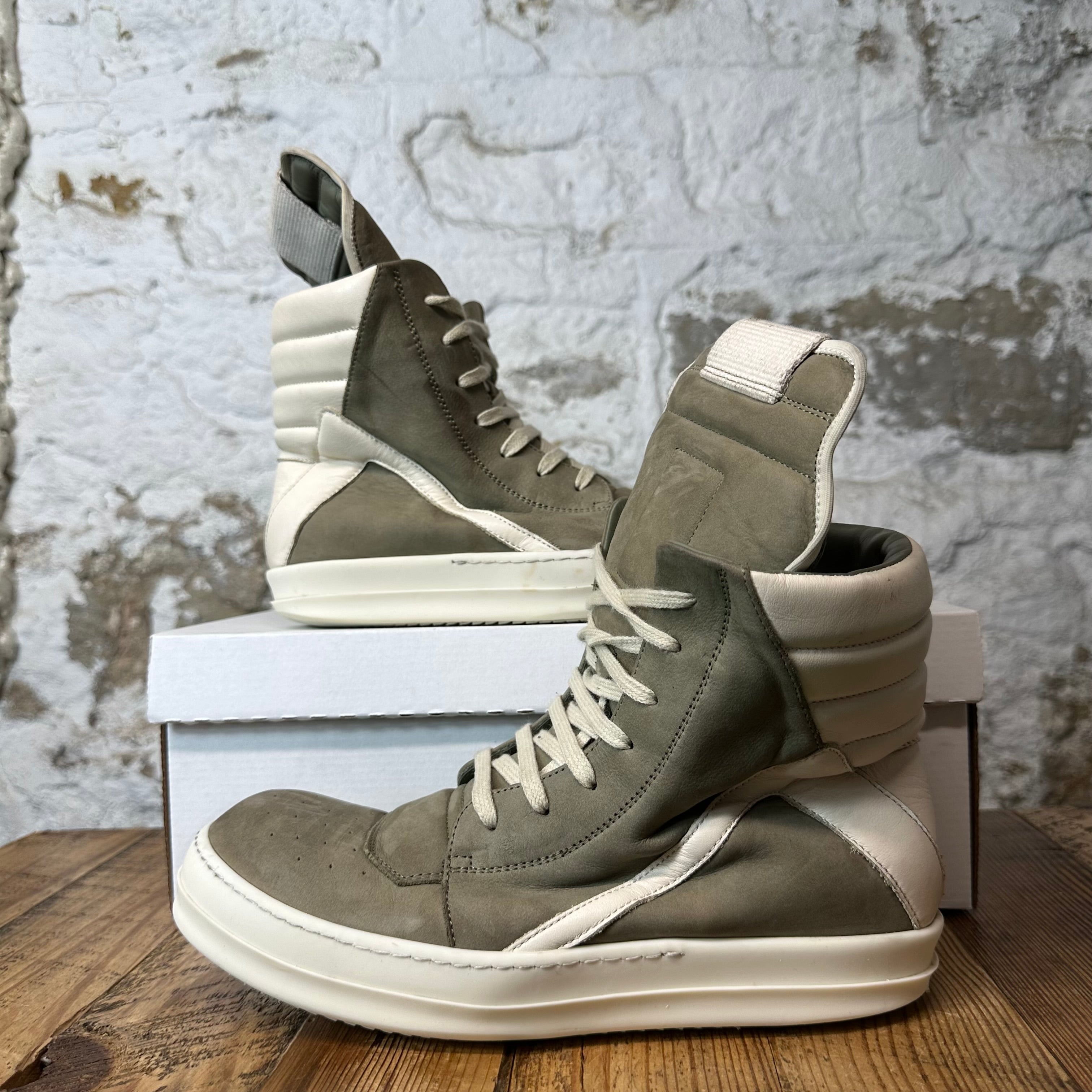 Rick Owens Geobasket Dust Milk Sneaker Sz 7 (40)