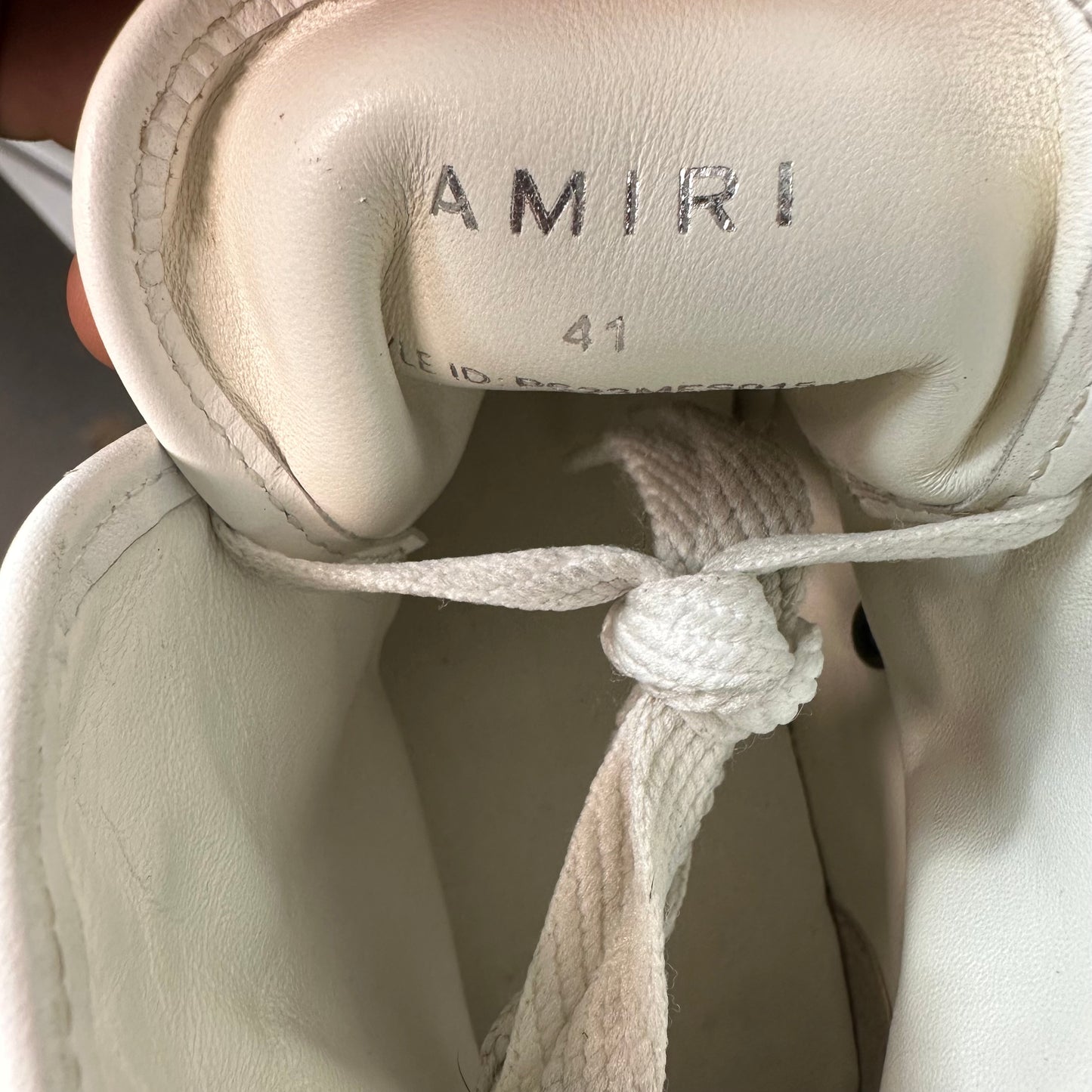 Amiri High MA Court Black Cream Sneaker Sz 8 (41)
