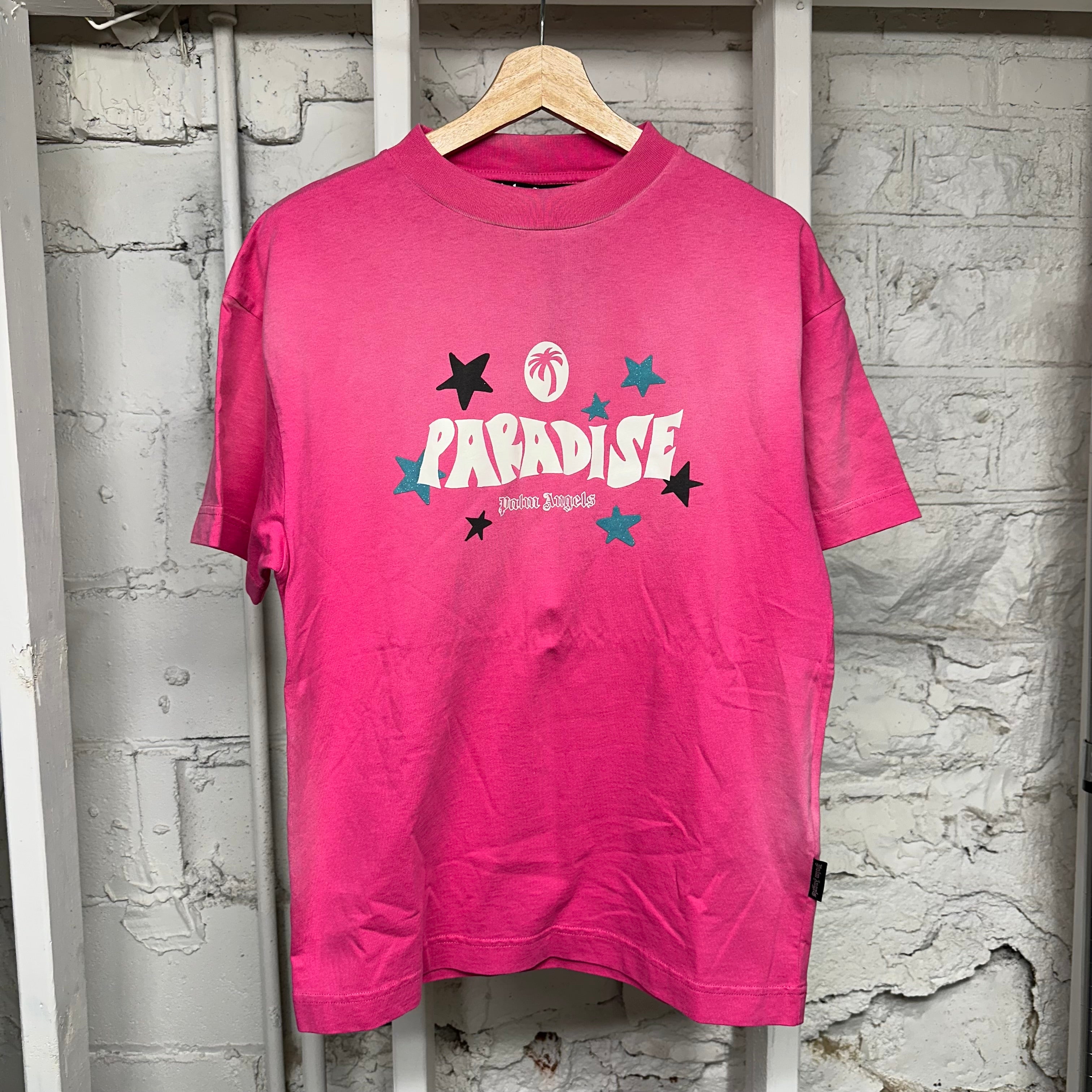 Palm Angels Paradise Pink T-Shirt Sz M
