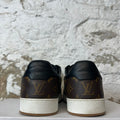 Louis Vuitton Rivoli Black White Brown Monogram Sneaker Sz 10.5 (9LV)