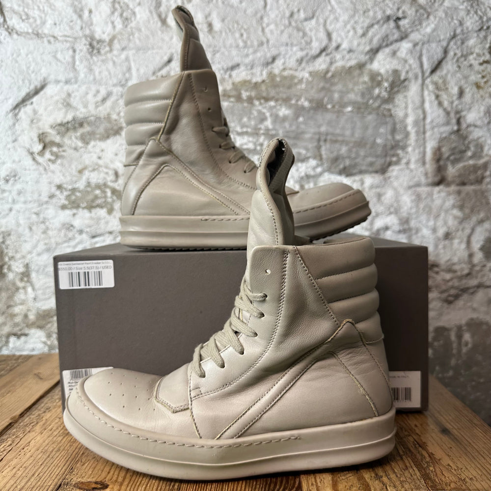 Rick Owens Geobasket Pearl Sneaker Sz 5.5 (37.5)