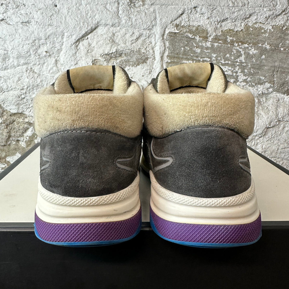 Gucci Ultrapace Mid Grey Sneaker Sz 8.5