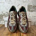 Gucci Rhyton Multicolor GG Monogram Brown Sneaker Sz 9