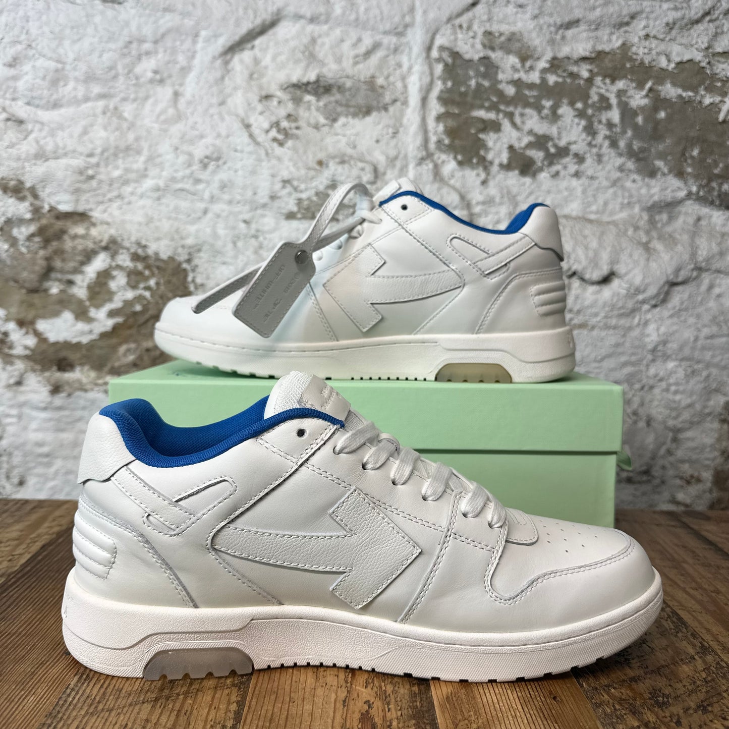 Off White Out Of Office For Walking White Blue Sz 11 (44) DS