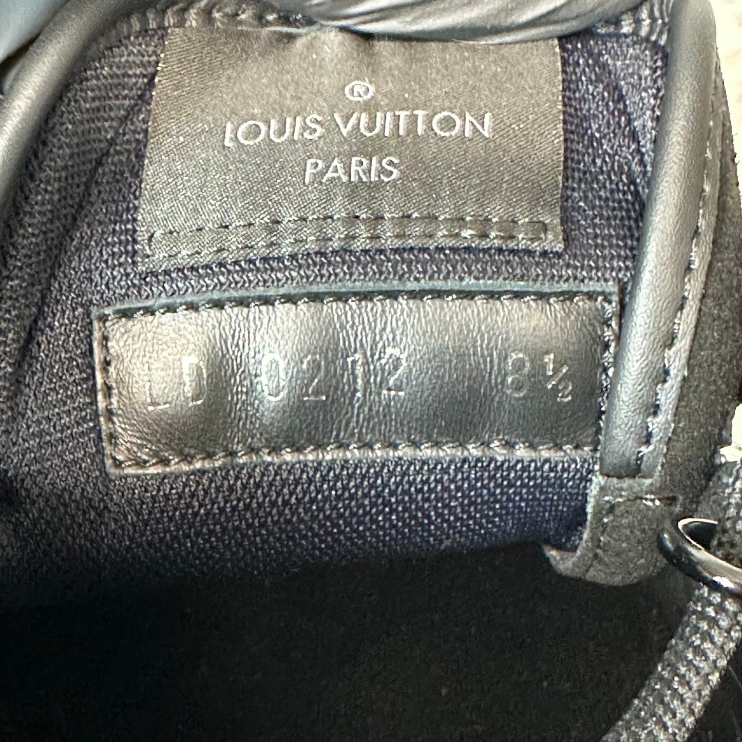 Louis Vuitton Black Suede Trainer Sneaker Sz 10 (8.5LV)