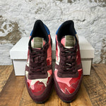 Valentino Red Camo Sneaker Sz 8 (41) No Box