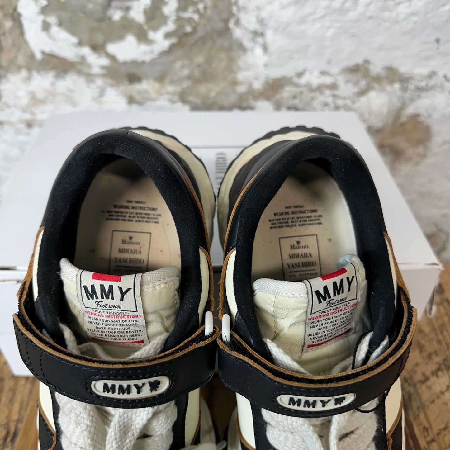 Maison Mihara Black Cream Keith Sneaker Sz 8 (41)