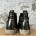 Christian Louboutin High Brown Suede Black Brown Sneaker Sz 10.5 (43.5)