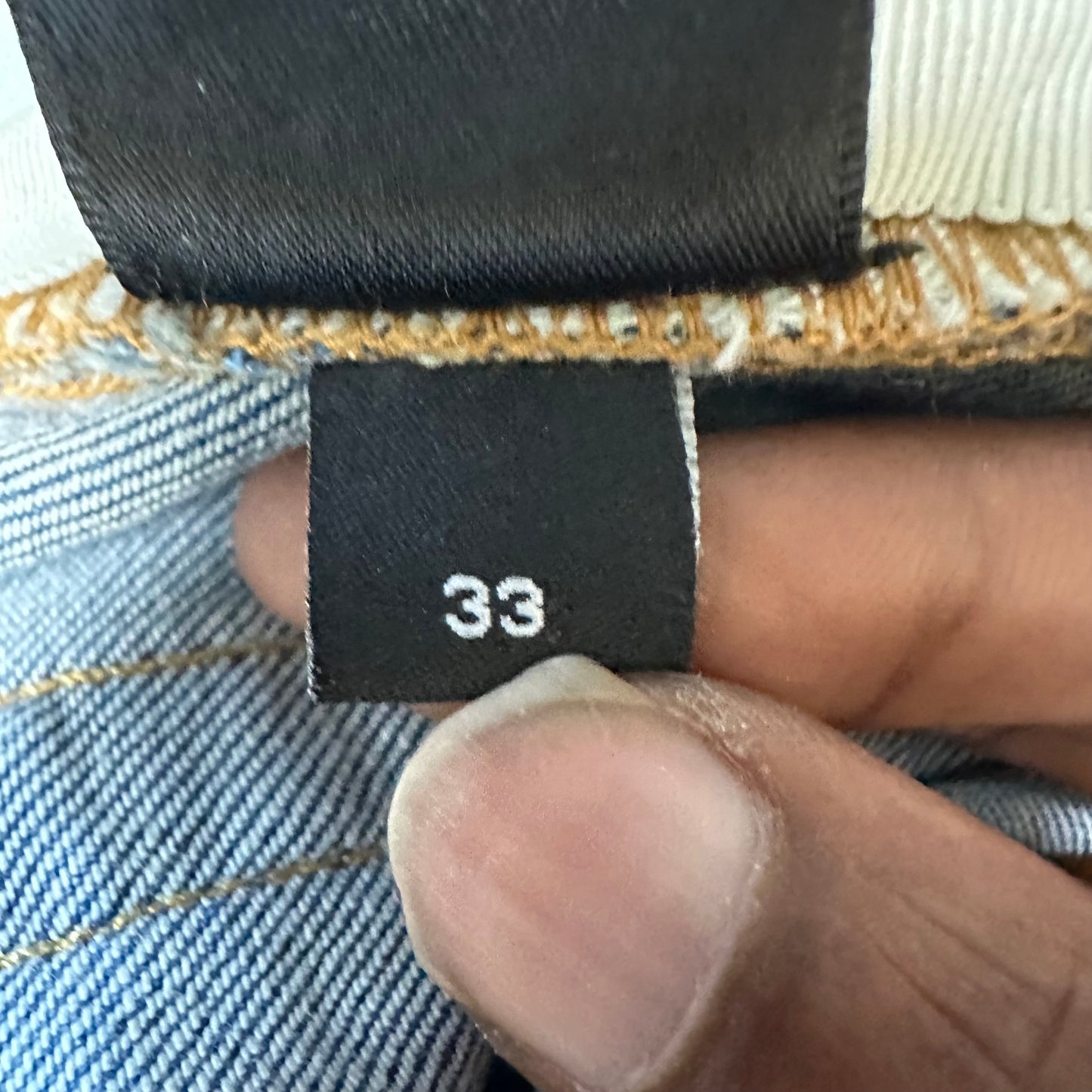 Amiri Plain Honeycomb Denim Jeans Sz 33
