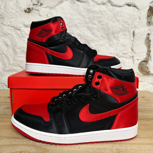 Air Jordan 1 High Satin Bred Sz 10 (11.5W) DS