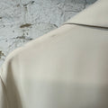 Amiri Collar Spell Alabaster Camp Button Up Cream Sz M DS