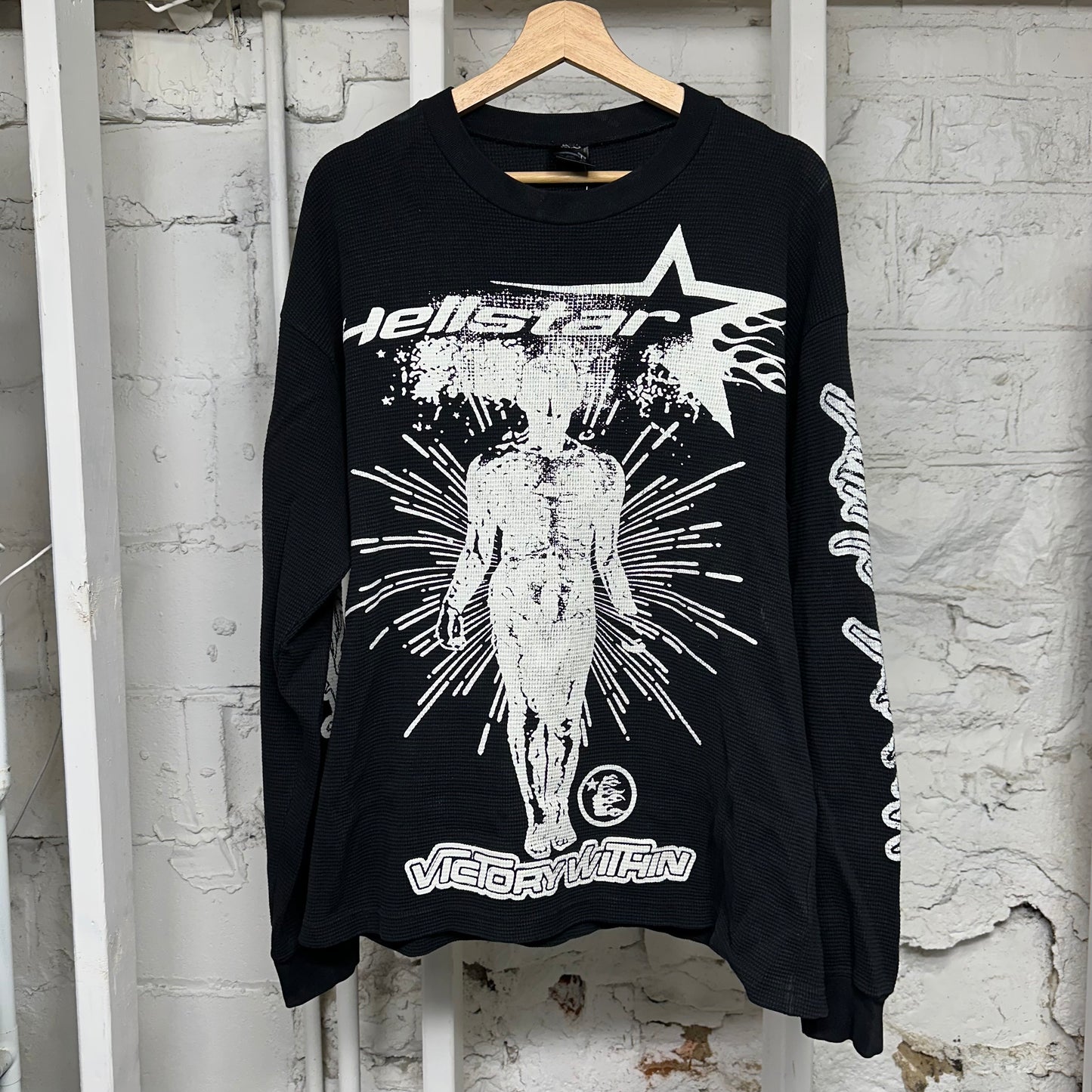 Hellstar Black Thermal Long Sleeve Sz M