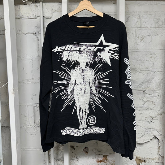 Hellstar Black Thermal Long Sleeve Sz M