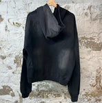 Vale State Embossed Black Hoodie Sz M