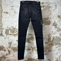Amiri MX1 Camo Spell Black Denim Jeans Sz 30