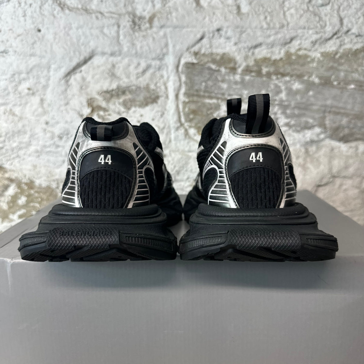 Balenciaga 3XL Black White Sneaker Sz 11 (44)