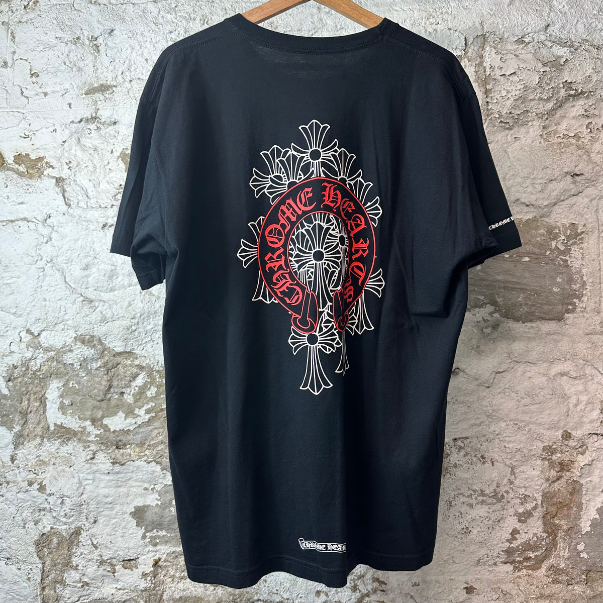 Chrome Hearts Cemetery Horseshoe Black T-Shirt Sz XL