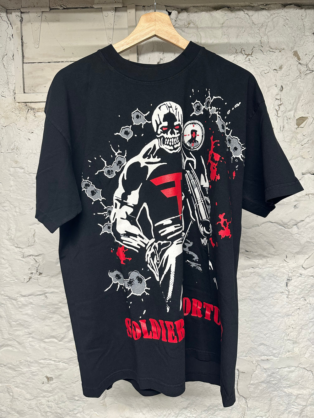 Warren Lotas Faze Clan Soldiers Of Fortune Black T-Shirt Sz L