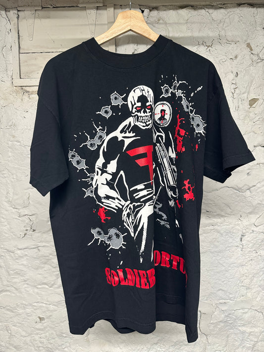 Warren Lotas Faze Clan Soldiers Of Fortune Black T-Shirt Sz L