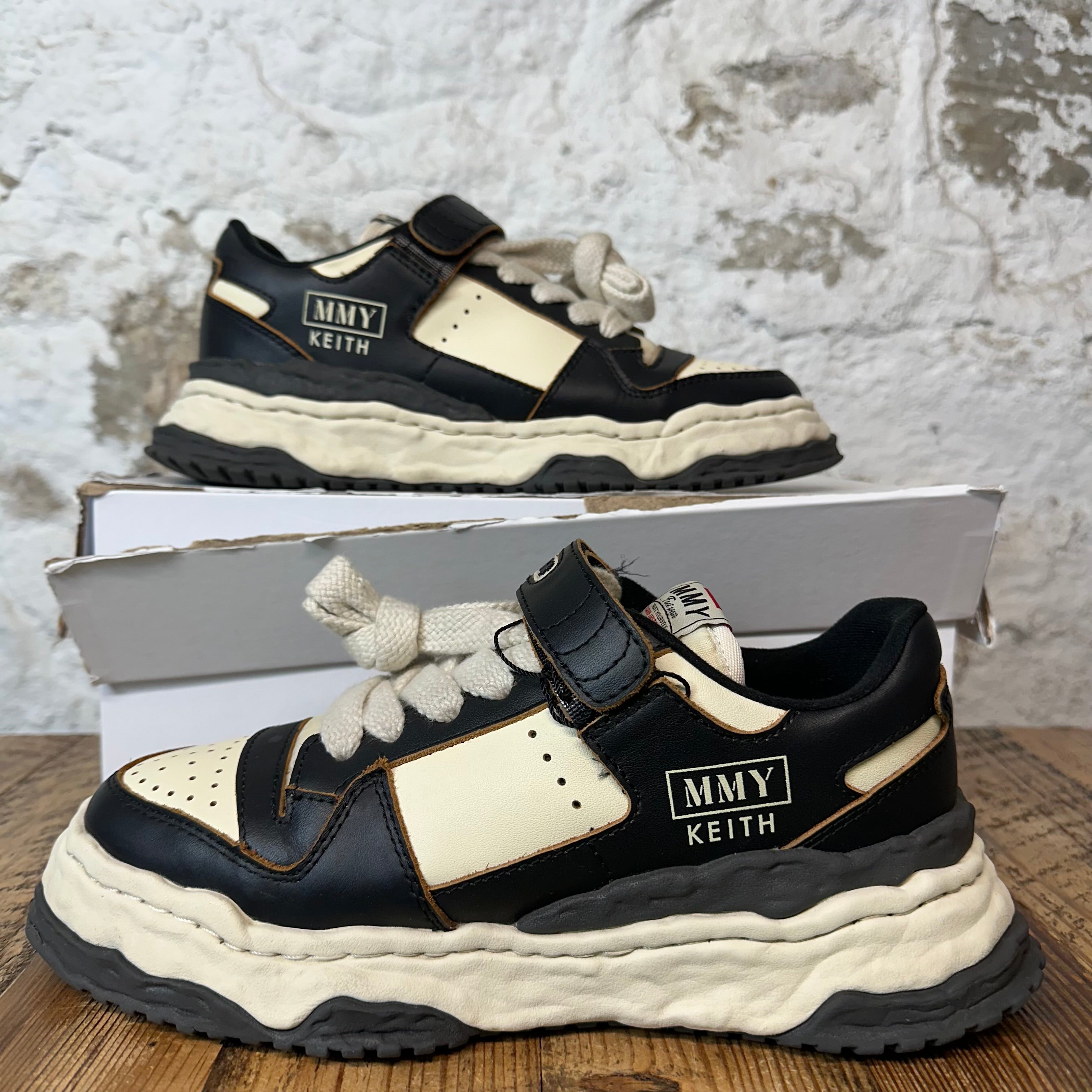 Maison Mihara Black Cream Keith Sneaker Sz 8 (41)