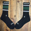 Chrome Hearts Green Grey Stripe Black Socks DS