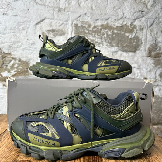 Balenciaga Track Runner Navy Green Sneaker Sz 10 (43)