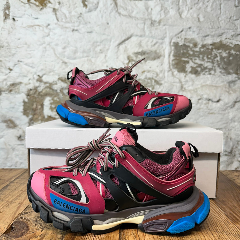 Balenciaga Track Runner Pink Black Blue Sneaker Sz 5 (37)