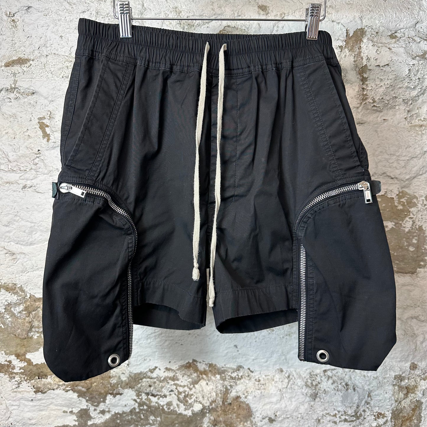 Rick Owens Edfu Bauhaus Cargo Shorts Black Sz M