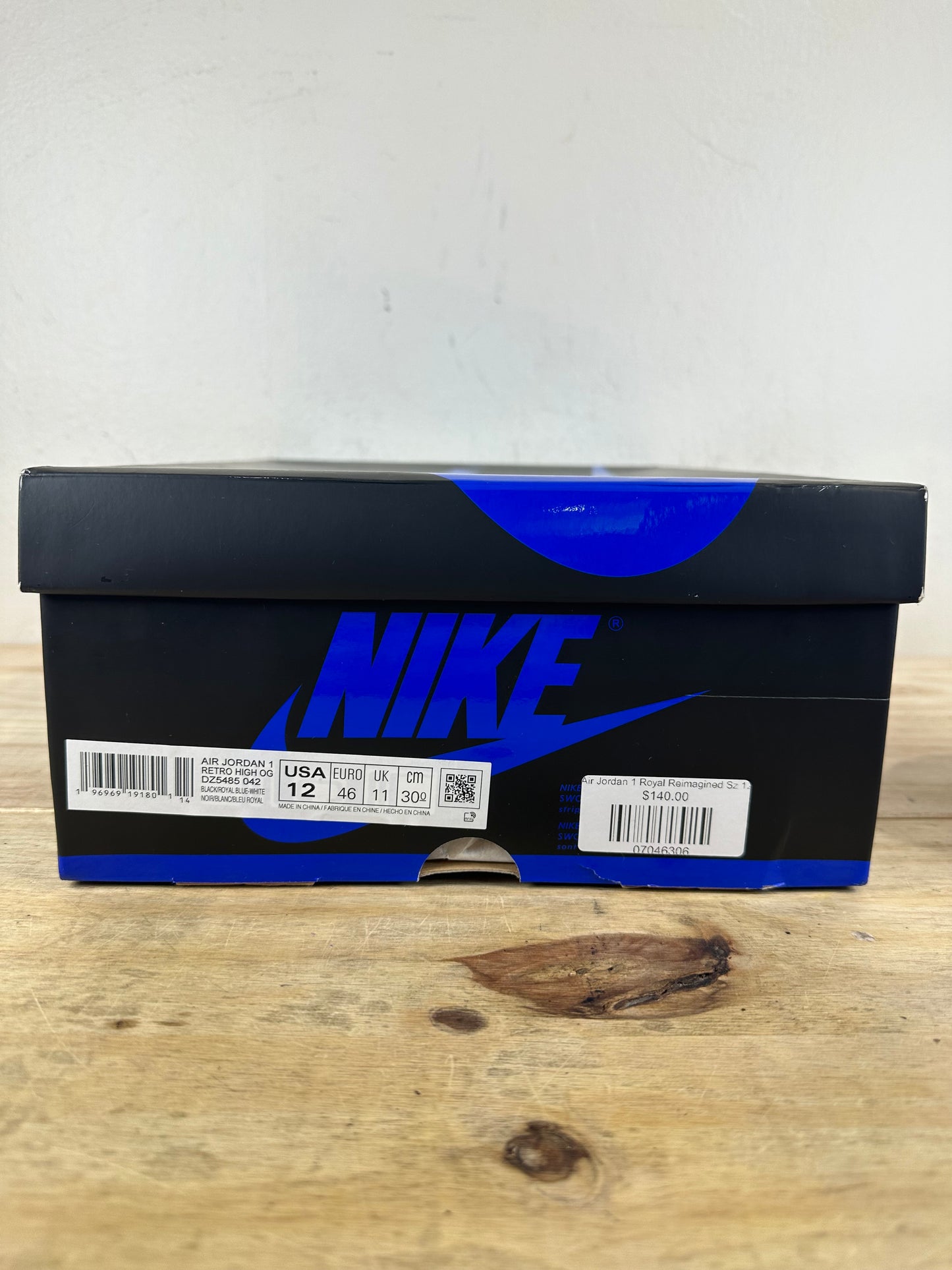 Air Jordan 1 High Royal Reimagined Sz 12