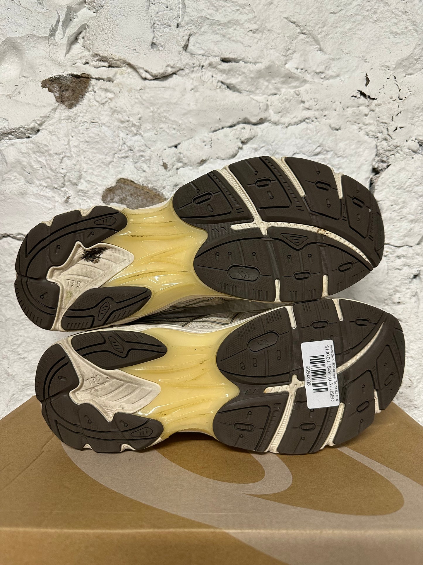 Asics Gel-2160 Oatmeal Taupe Sz 10.5